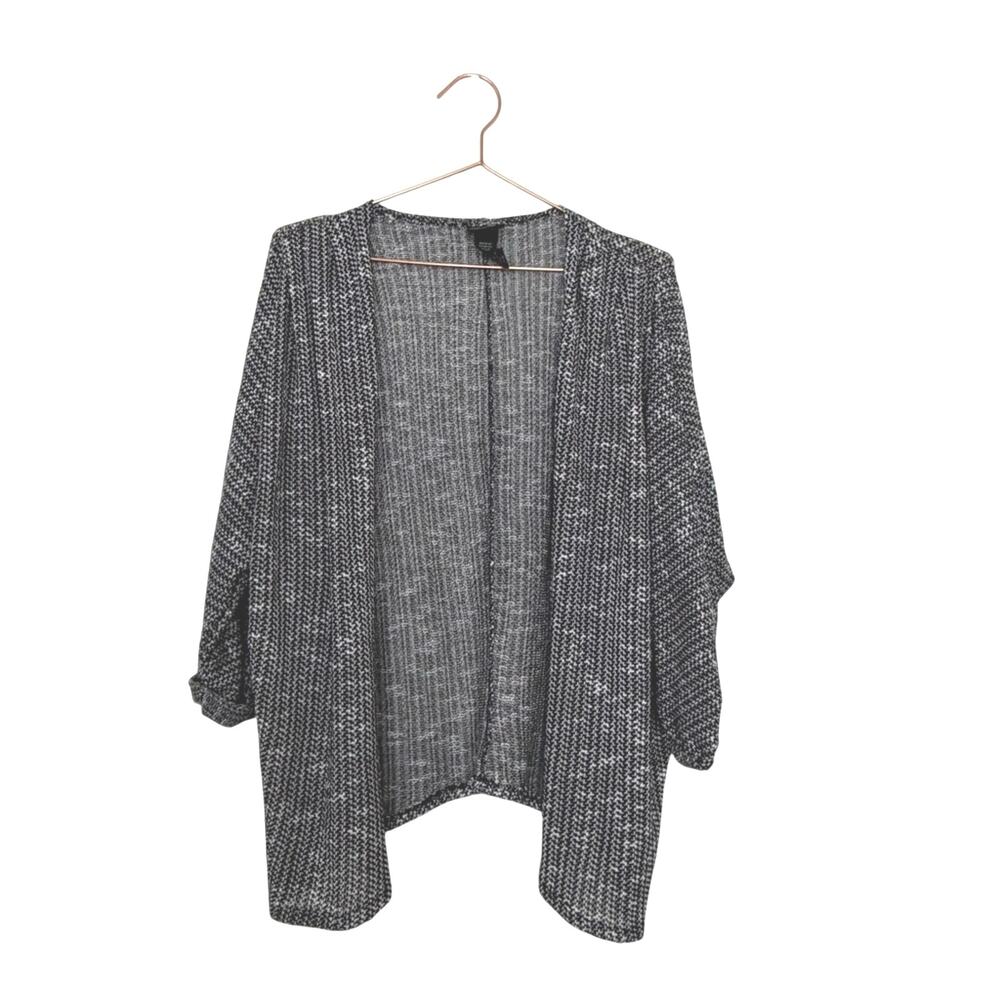 Daytrip Black and White Knit Cardigan
